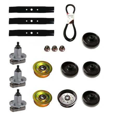 Aic Replacement Parts Rebuild Deck Kit for 48 Deck Fits John Deere LA120 130 145 Lawn Mower KT-LAB40-0005